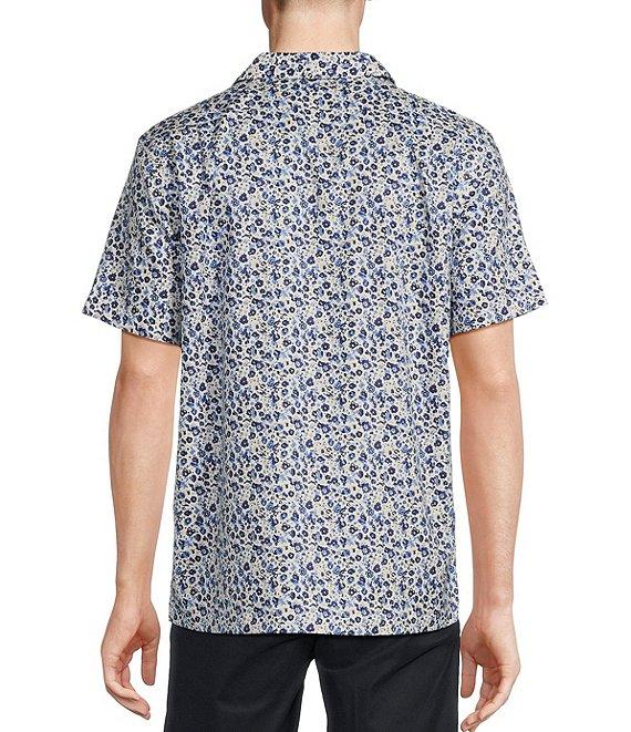 Daniel Cremieux Signature Label Mini Floral Print Short Sleeve Woven Camp Shirt Product Image