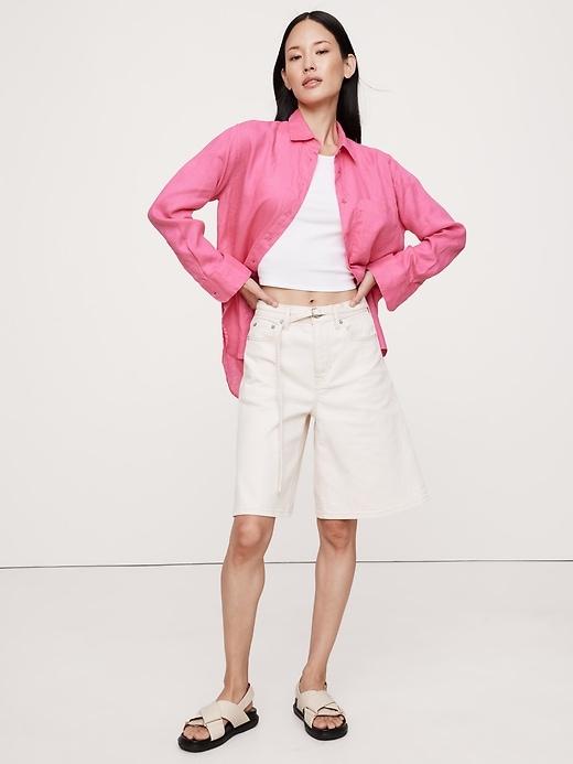 The Oversized Linen Shirt Product Image