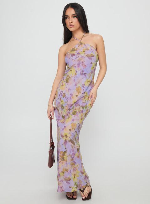 Florabella Halter Maxi Dress Multi Product Image