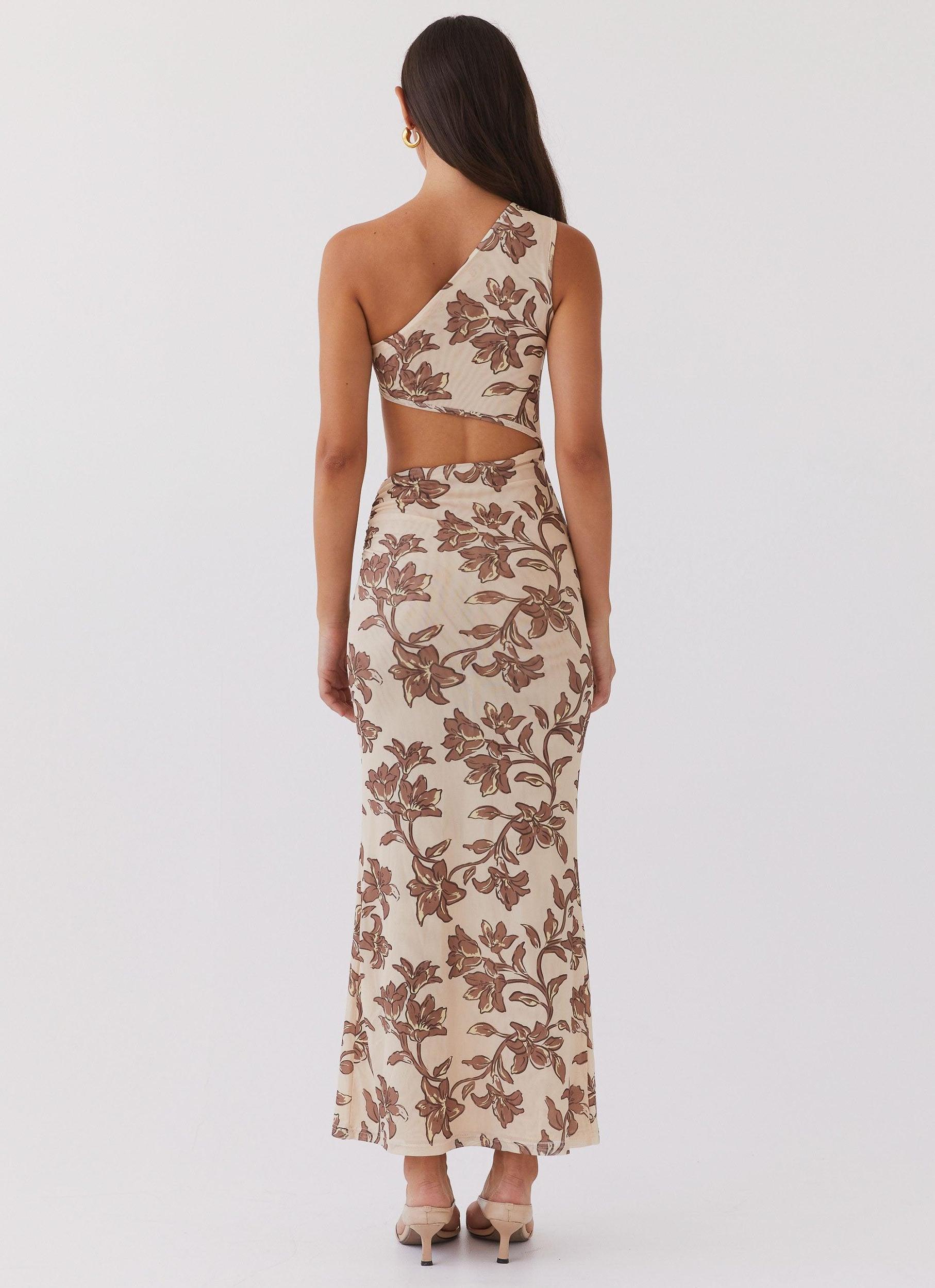 Shadows In The Sun Mesh Maxi Dress - Hazel Bloom Product Image