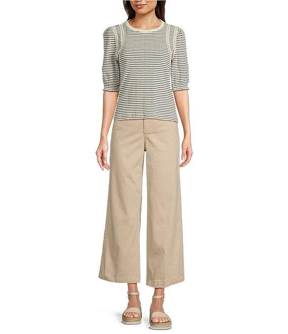 NYDJ Teresa Stretch Wide Leg Ankle Jeans Product Image