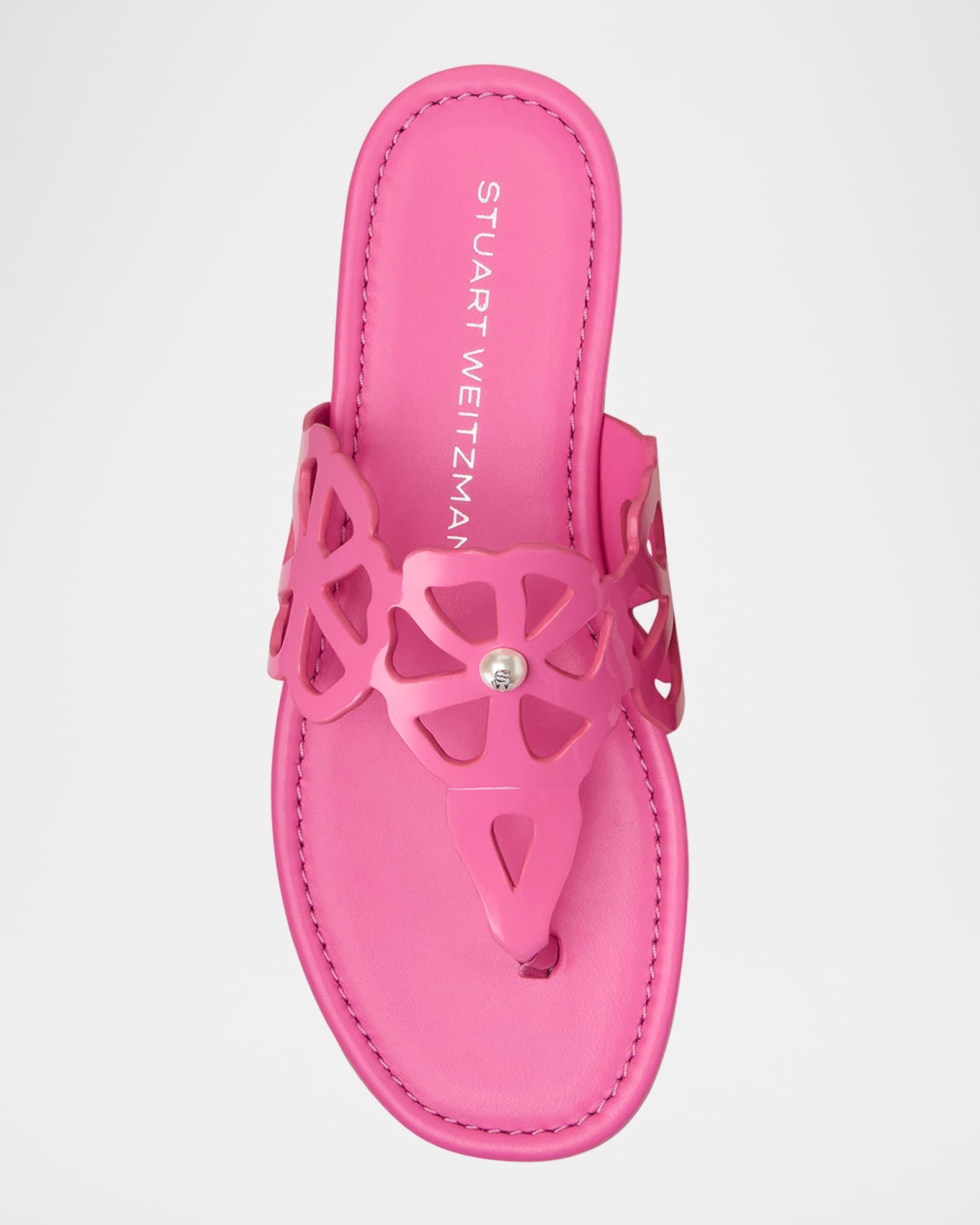 Jasmine Patent Cutout Thong Sandals Product Image