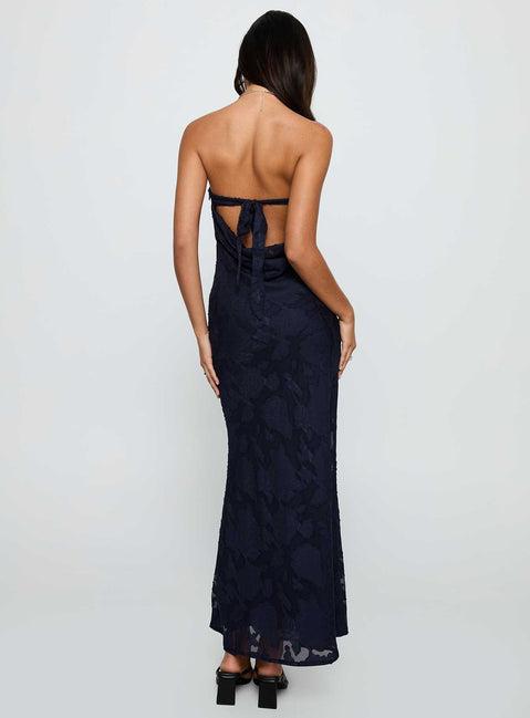 Haley Maxi Dress Navy Product Image