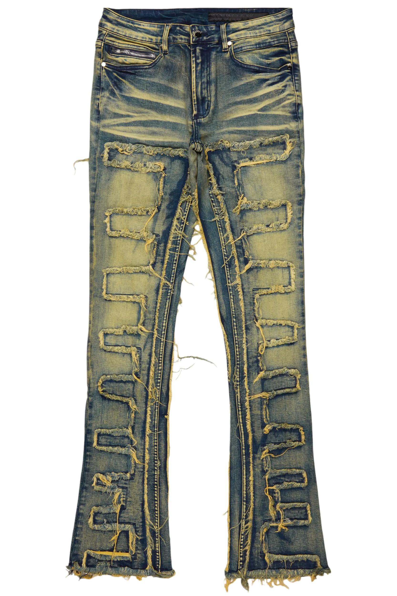 Shake Tint Stacked Flare Jean Male Product Image