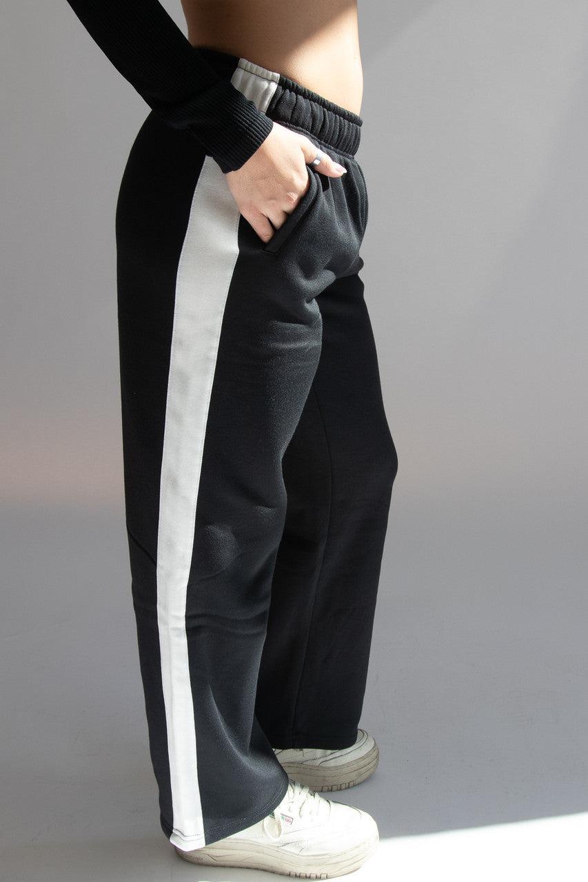 Side Stripe Wide Leg Sweatpants Product Image
