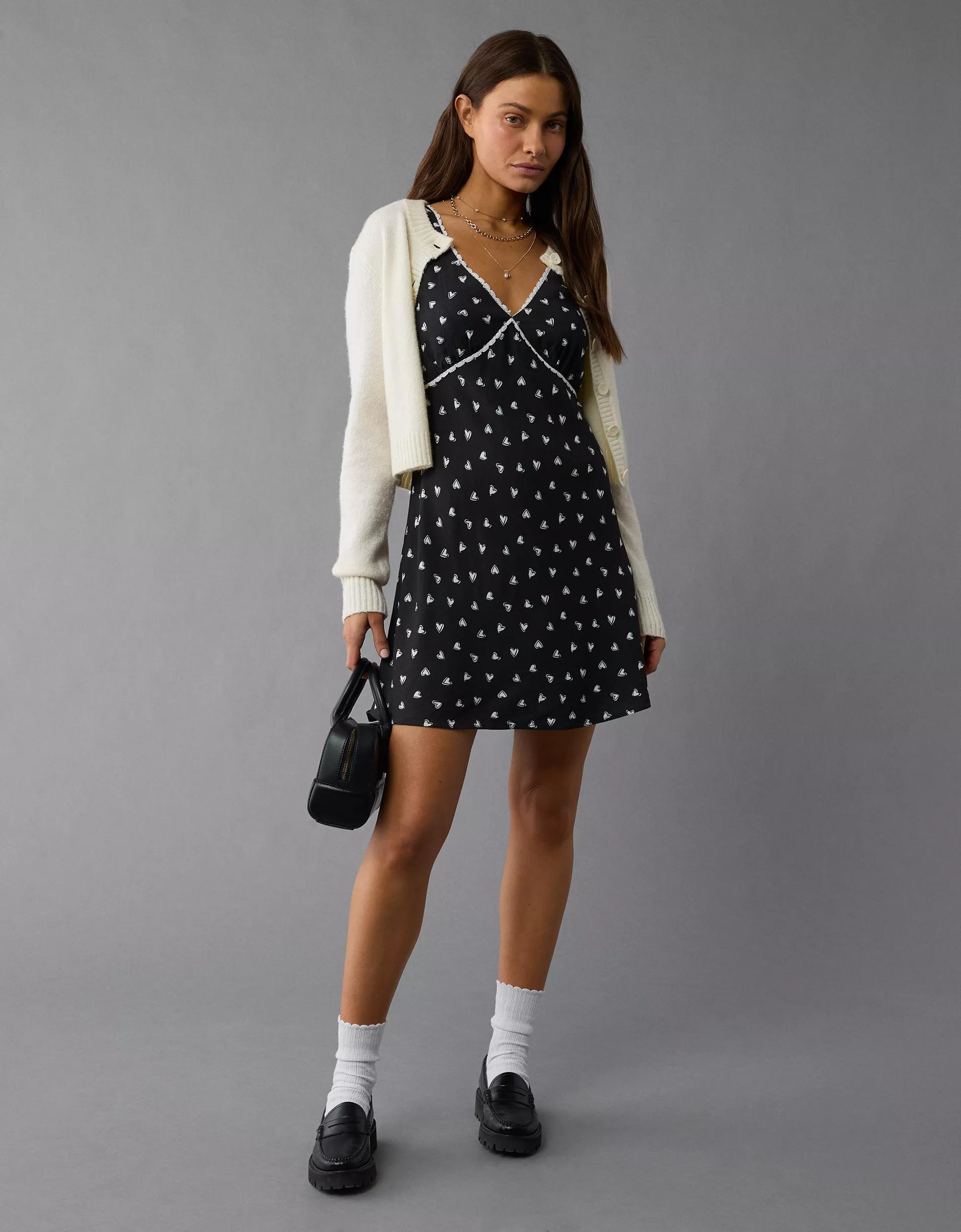 AE V-Neck Mini Slip Dress Product Image