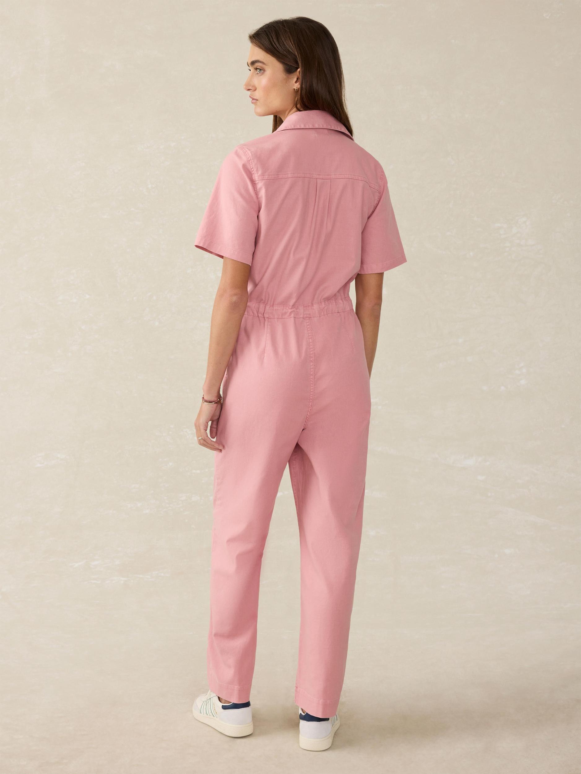 Utility Twill Raven Jumpsuit - Baroque Rose Female Product Image