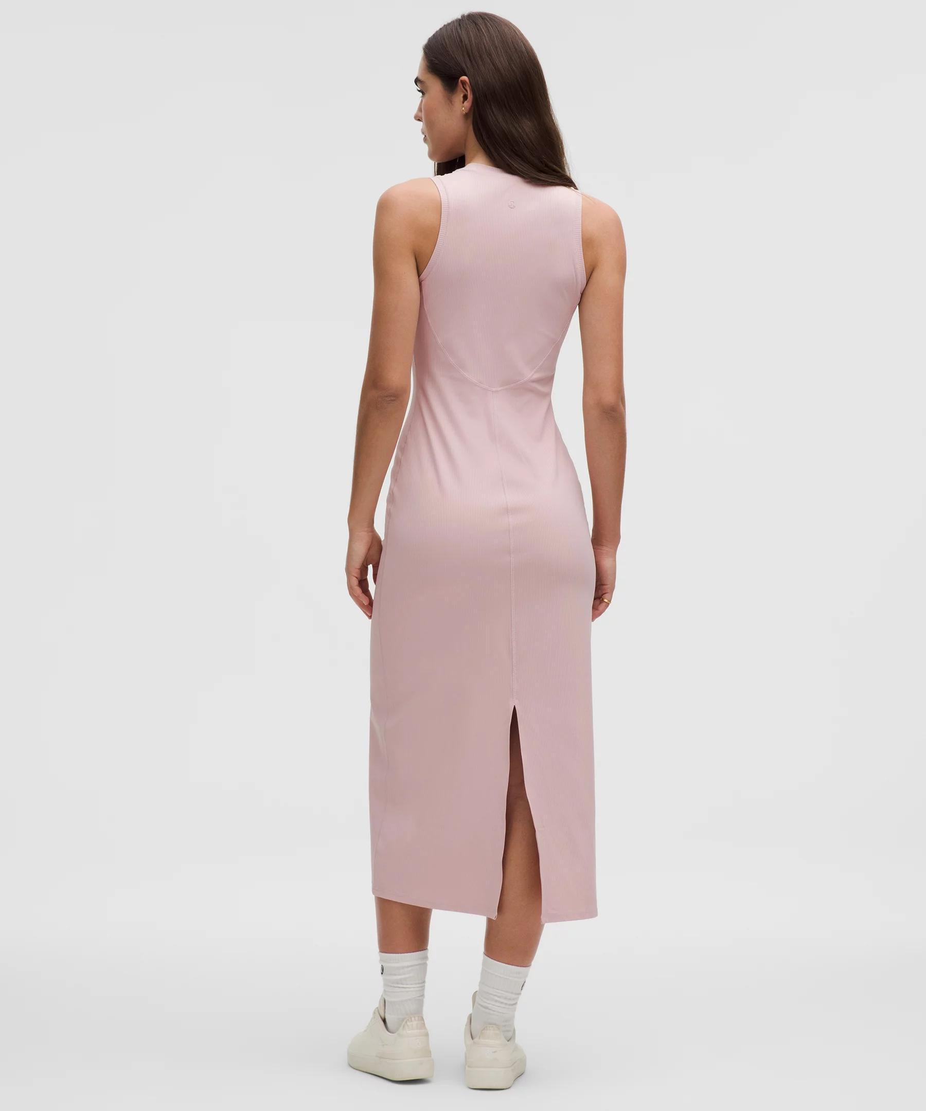 All Aligned Ribbed Midi Dress Product Image