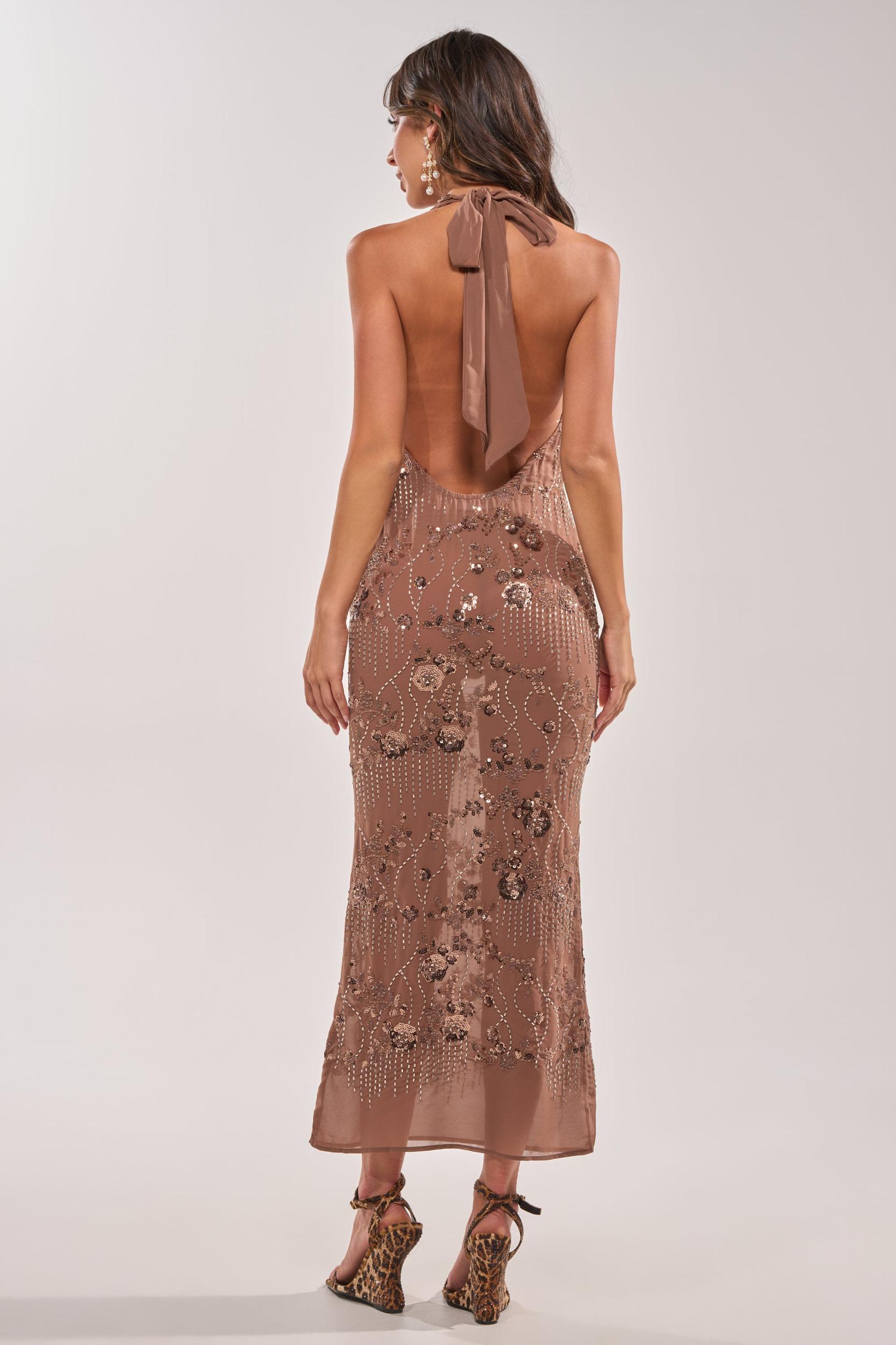 LOVE LETTERS EMBELLISHED MAXI DRESS Product Image