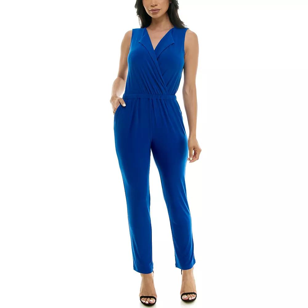 Women's Nina Leonard Collared Jumpsuit,  Product Image