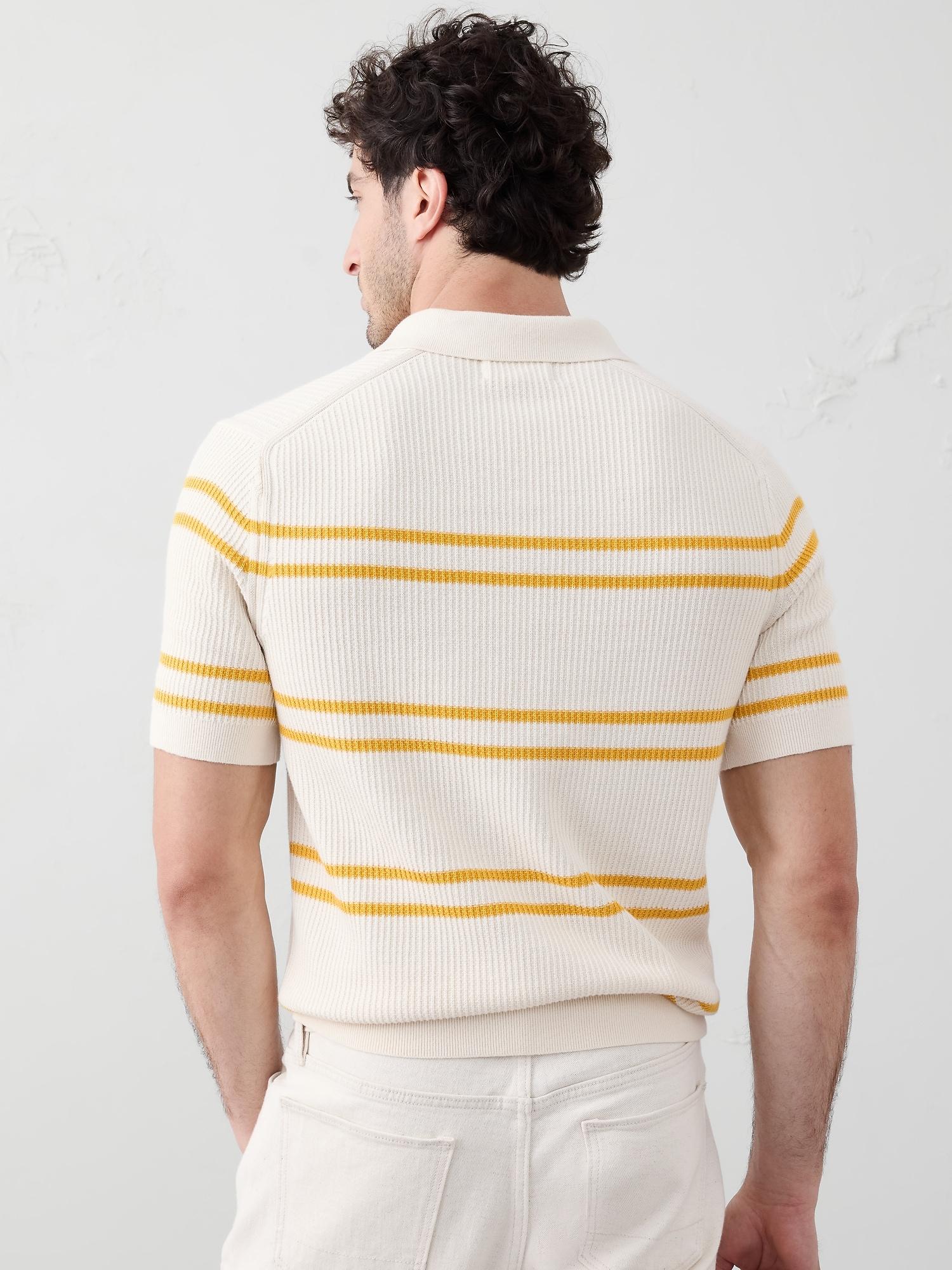 Refined Johnny-Collar Polo Product Image