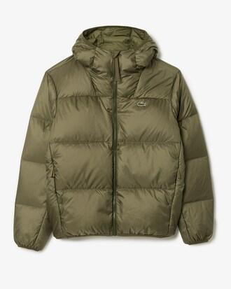 Short Water-Repellent Hooded Puffed Jacket Product Image