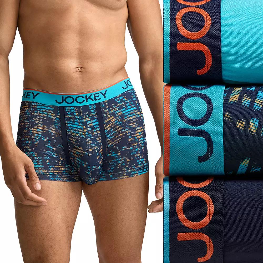Men's Jockey® Chafe Proof Microfiber 3" Trunks 3-Pack,  Product Image