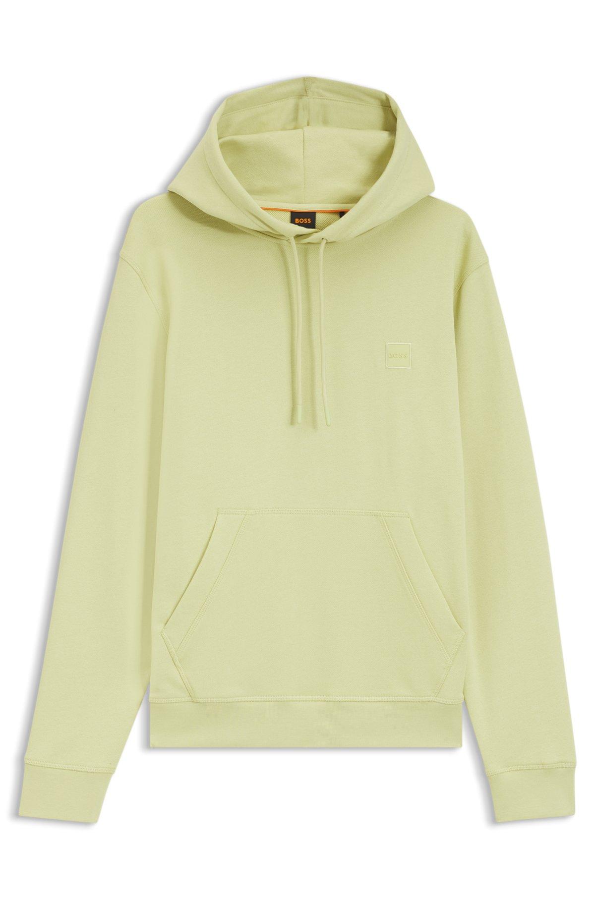 Logo-patch hoodie in cotton terry Product Image