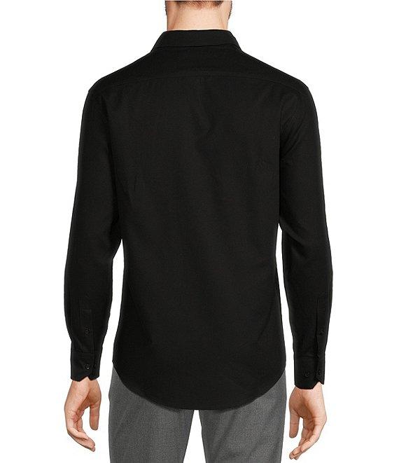 Murano Wardrobe Essentials Solid Dobby Stretch Long Sleeve Woven Shirt Product Image