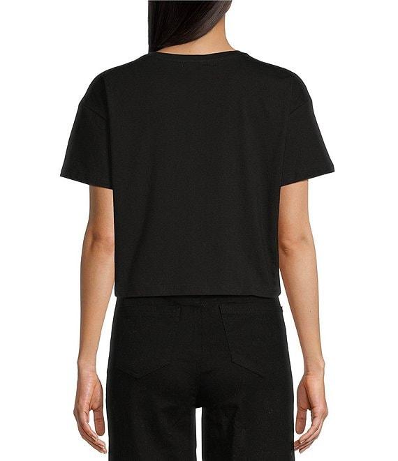 Copper Key Knit Solid Boxy T-Shirt Product Image