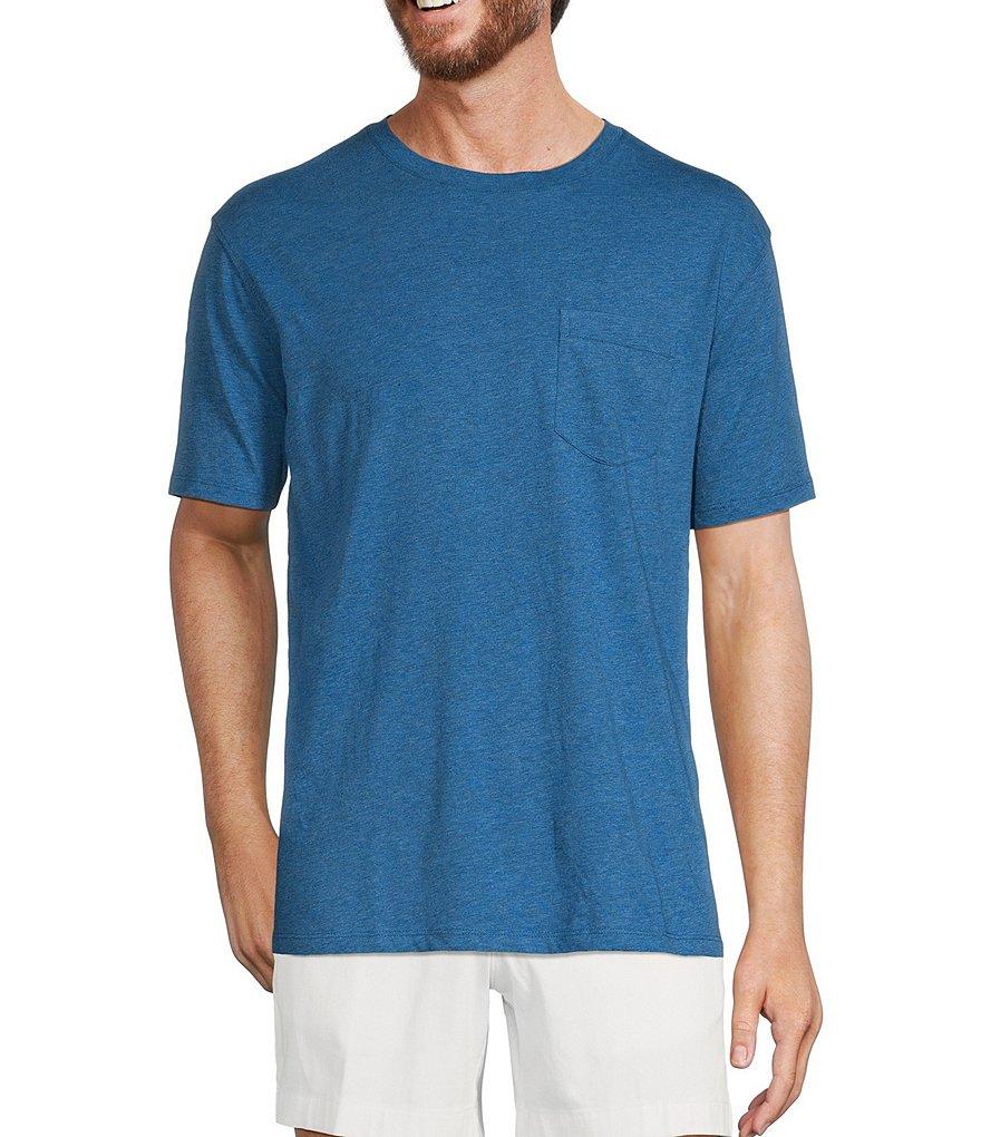 Roundtree & Yorke Short Sleeve Solid Pocket Crew T-Shirt Product Image