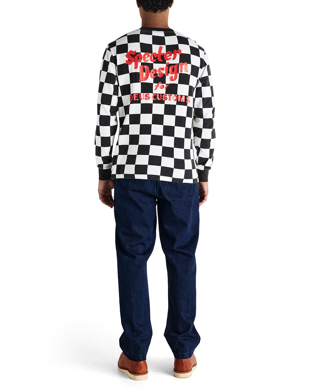 Specter Long Sleeve Tee - Black-White Product Image