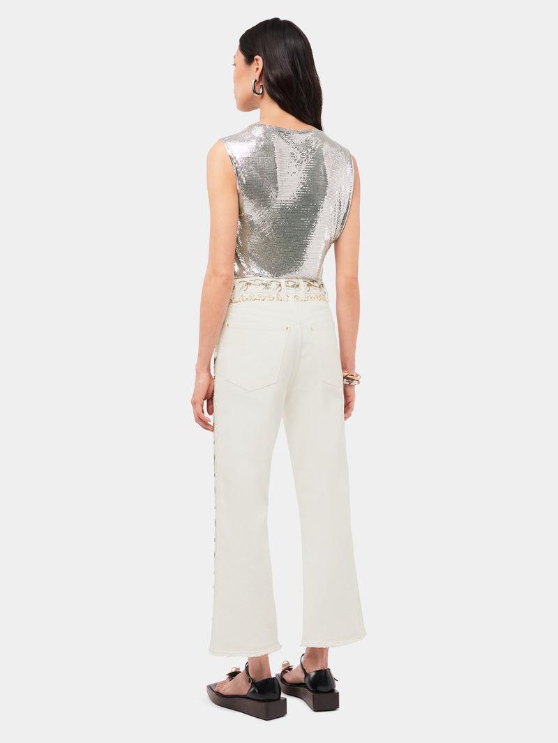 SILVER/BLUE 1969 FLIP BAG IN LEATHER Product Image