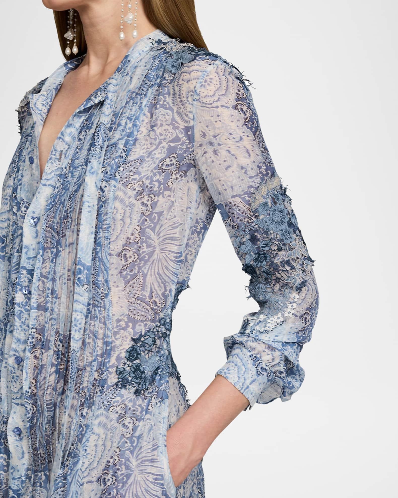 Hannes Floral Print Gauze Maxi Dress Product Image