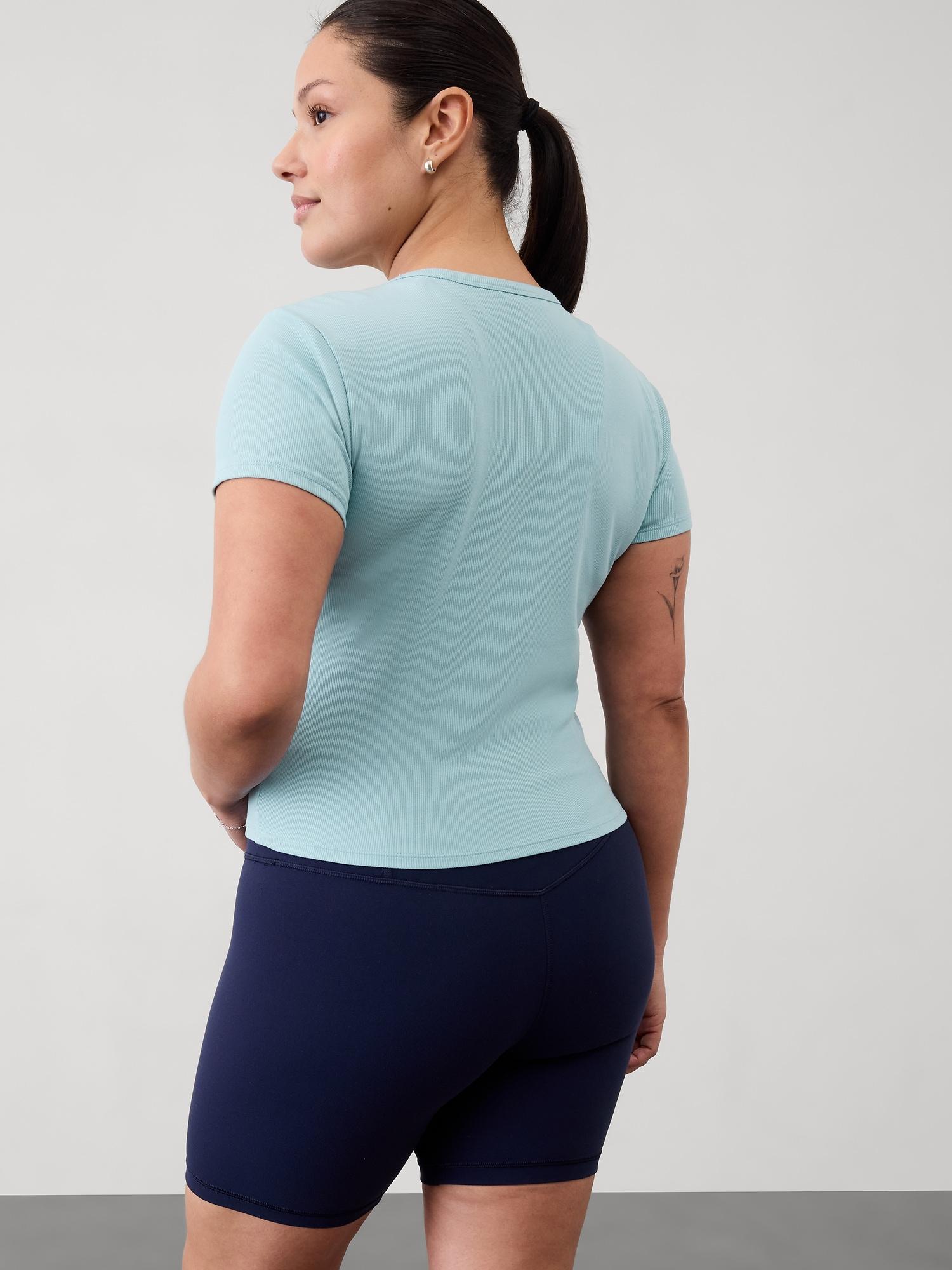 Signature Rib Crop Tee Product Image