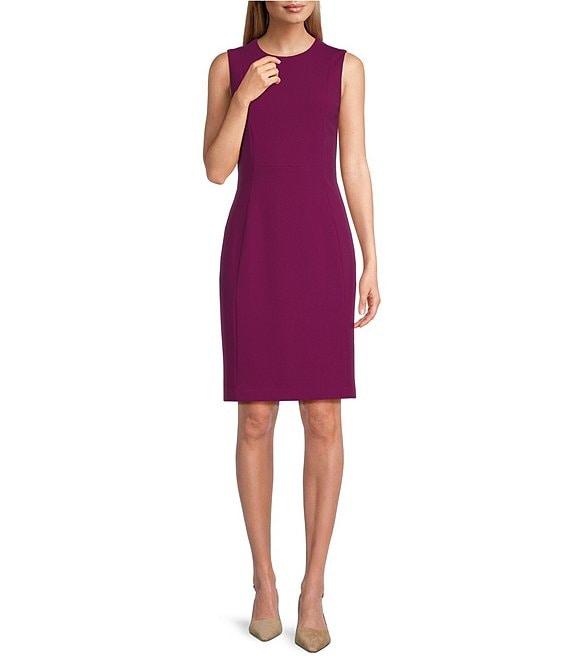 Investments Scuba Crepe Sleeveless Sheath Dress Product Image