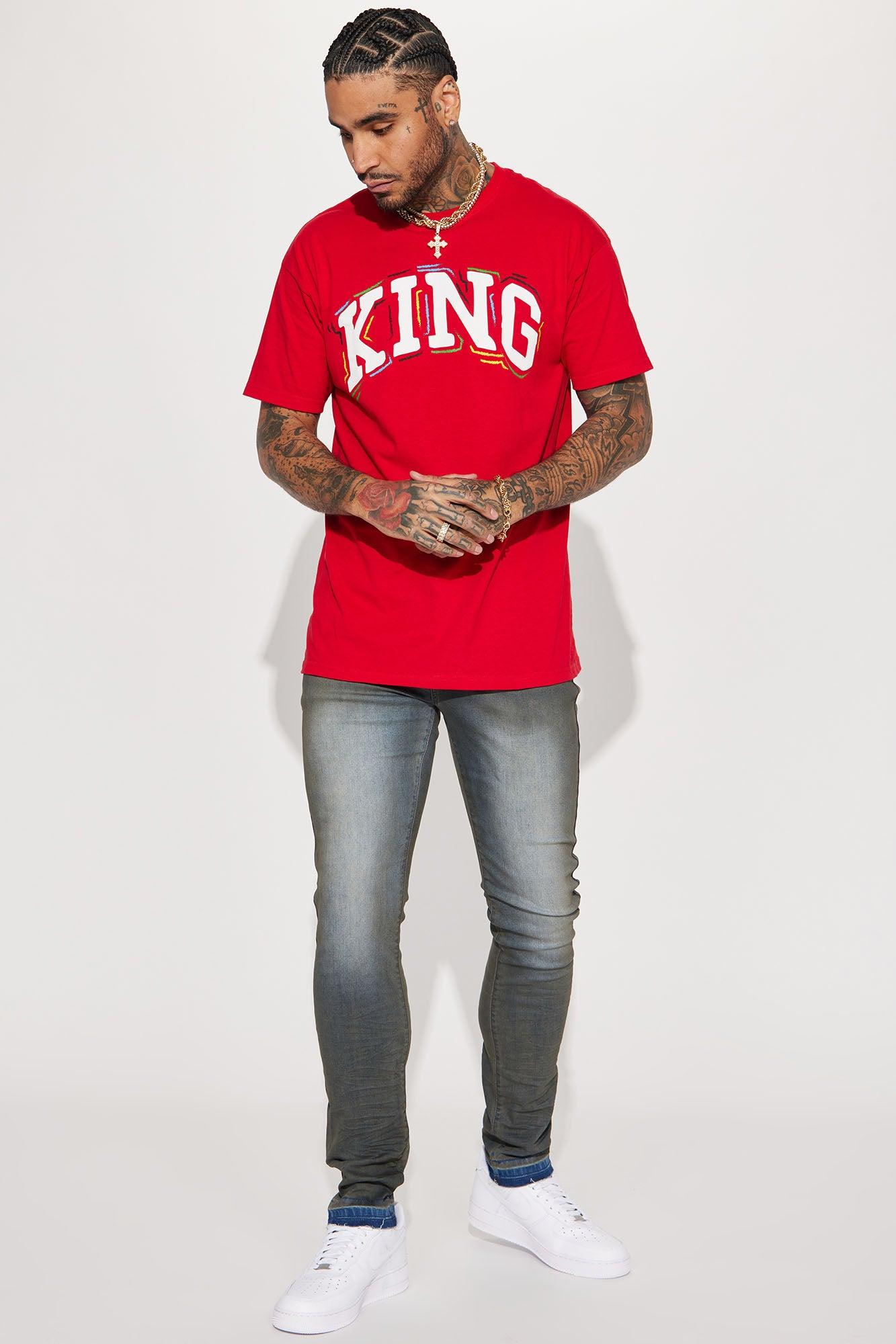 I'm King Short Sleeve Tee - Red Product Image