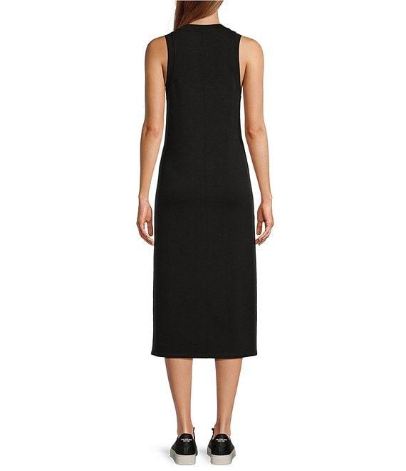 Antonio Melani Active Crew Neck Sleeveless Midi Sweater Dress Product Image
