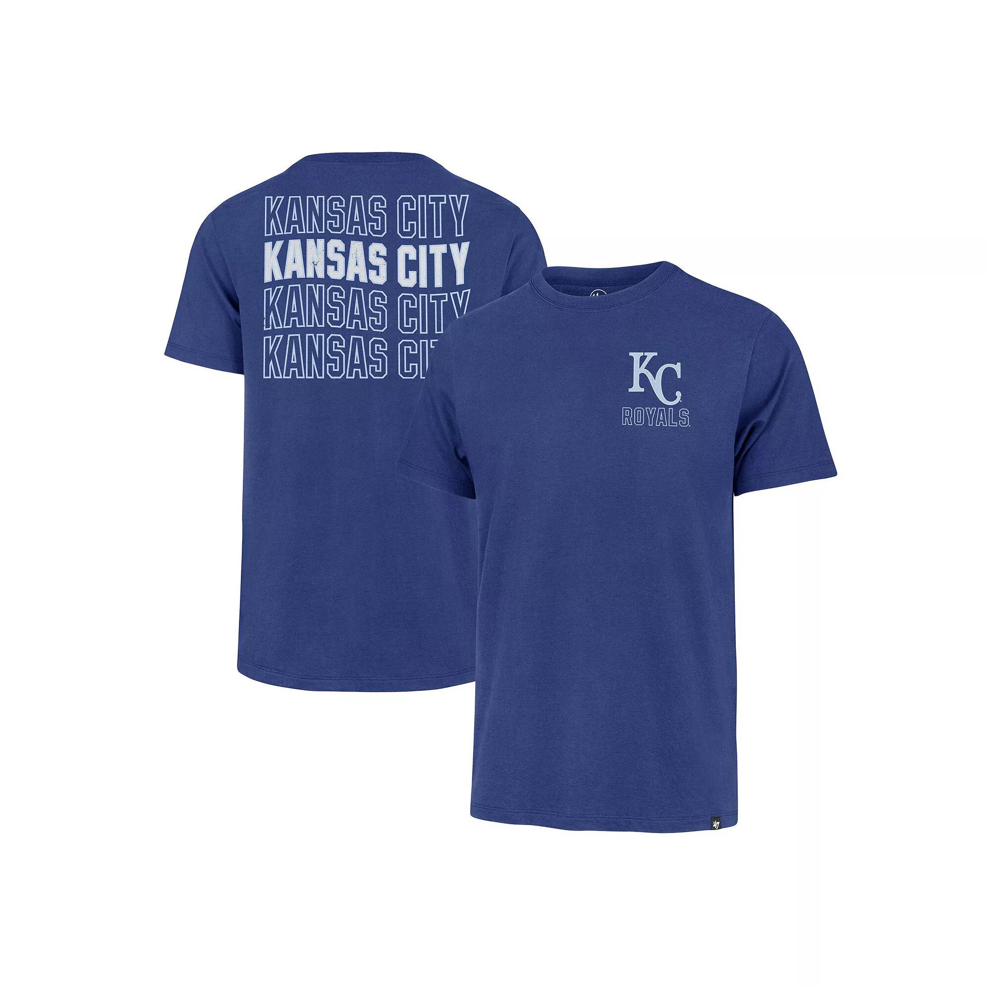 Men's '47 Royal Kansas City Royals Hang Back Franklin T-Shirt,  Product Image