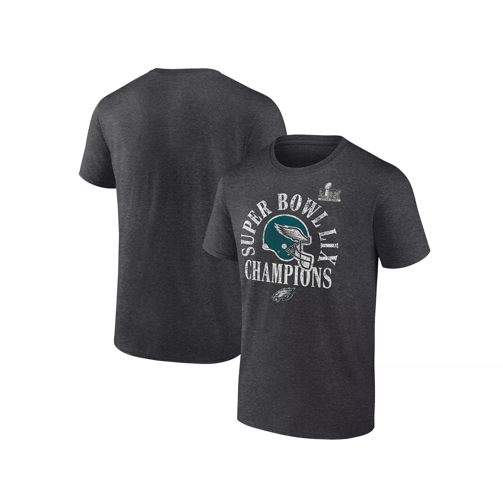 Men's Fanatics Heather Charcoal Philadelphia Eagles Super Bowl LIX Champions Big & Tall Ring Season T-Shirt, Size: 2XLT Product Image