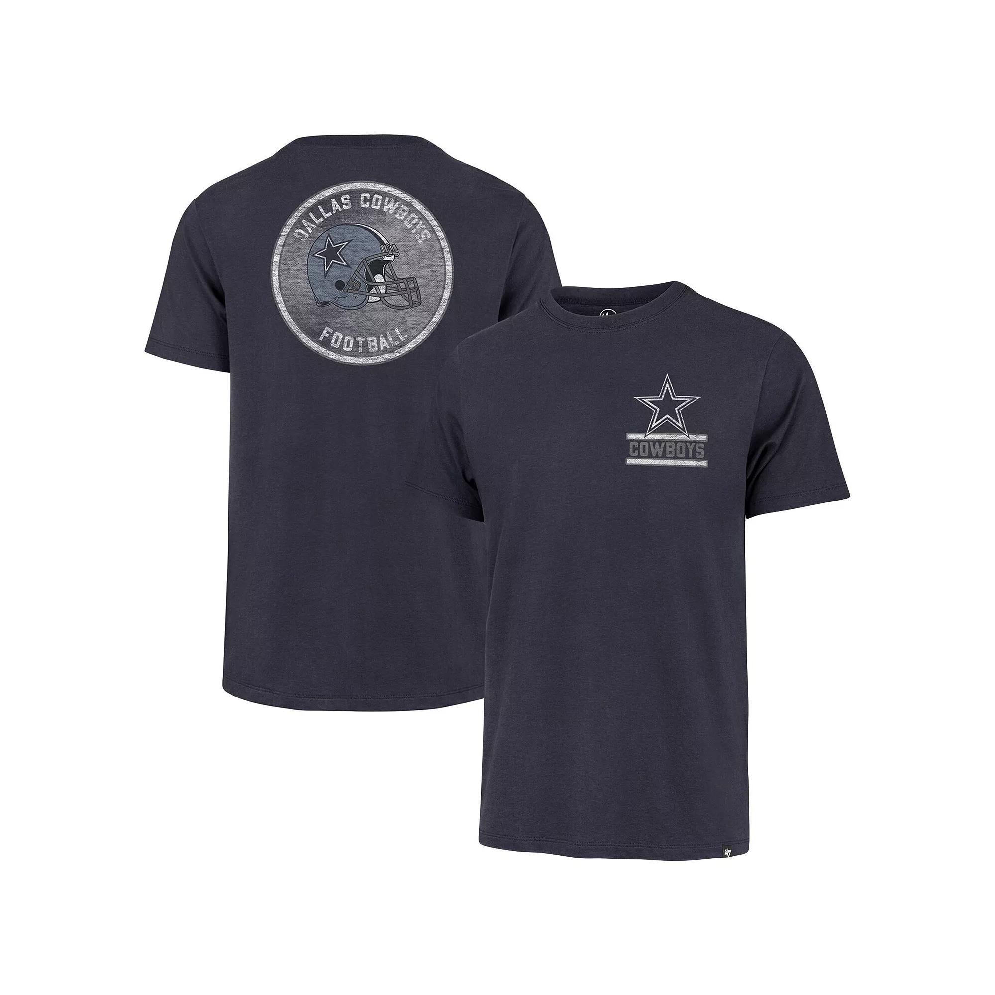 Men's '47 Navy Dallas Cowboys Open Field Franklin T-Shirt,  Product Image