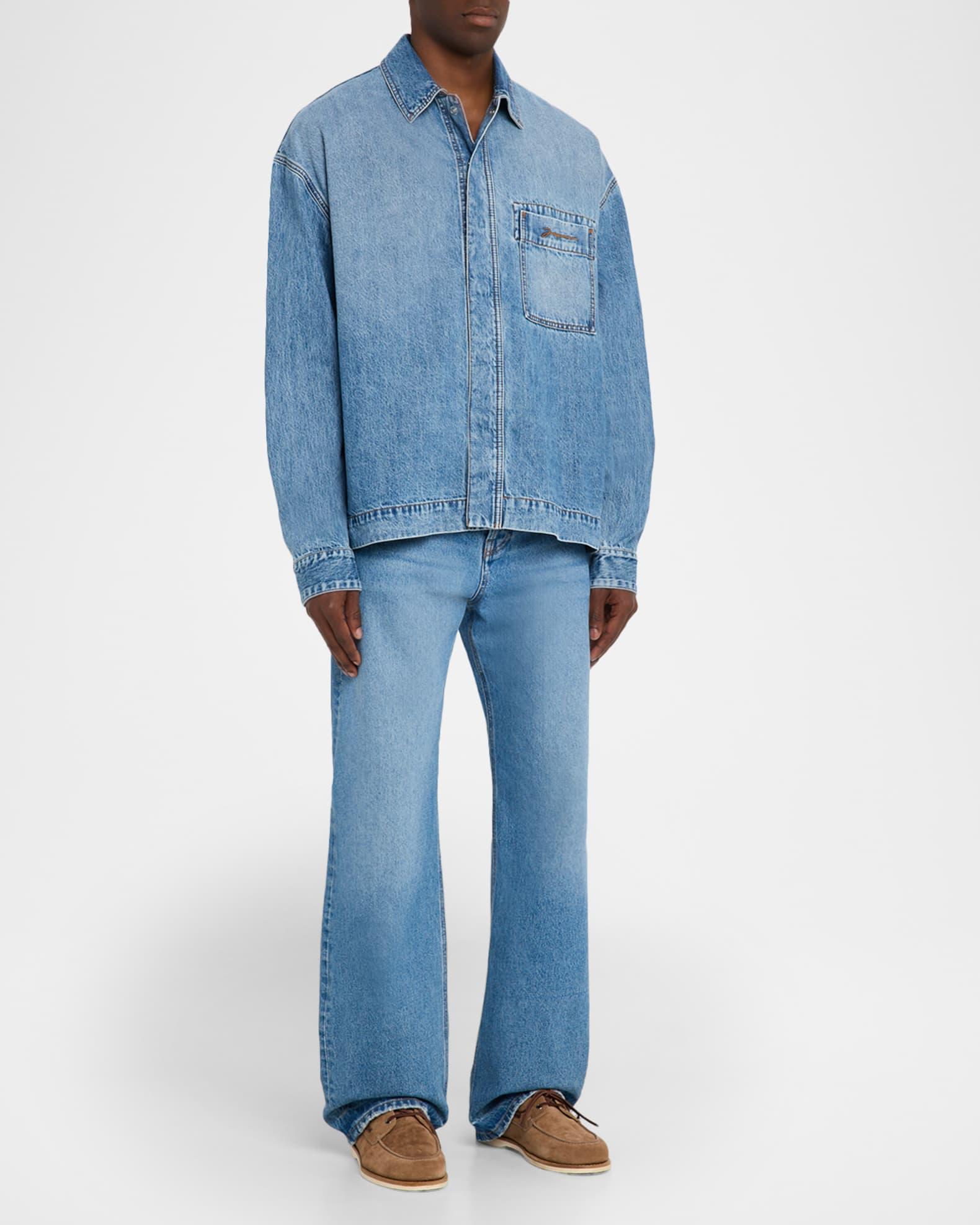 Men's De-Nimes Denim Shirt Jacket Product Image