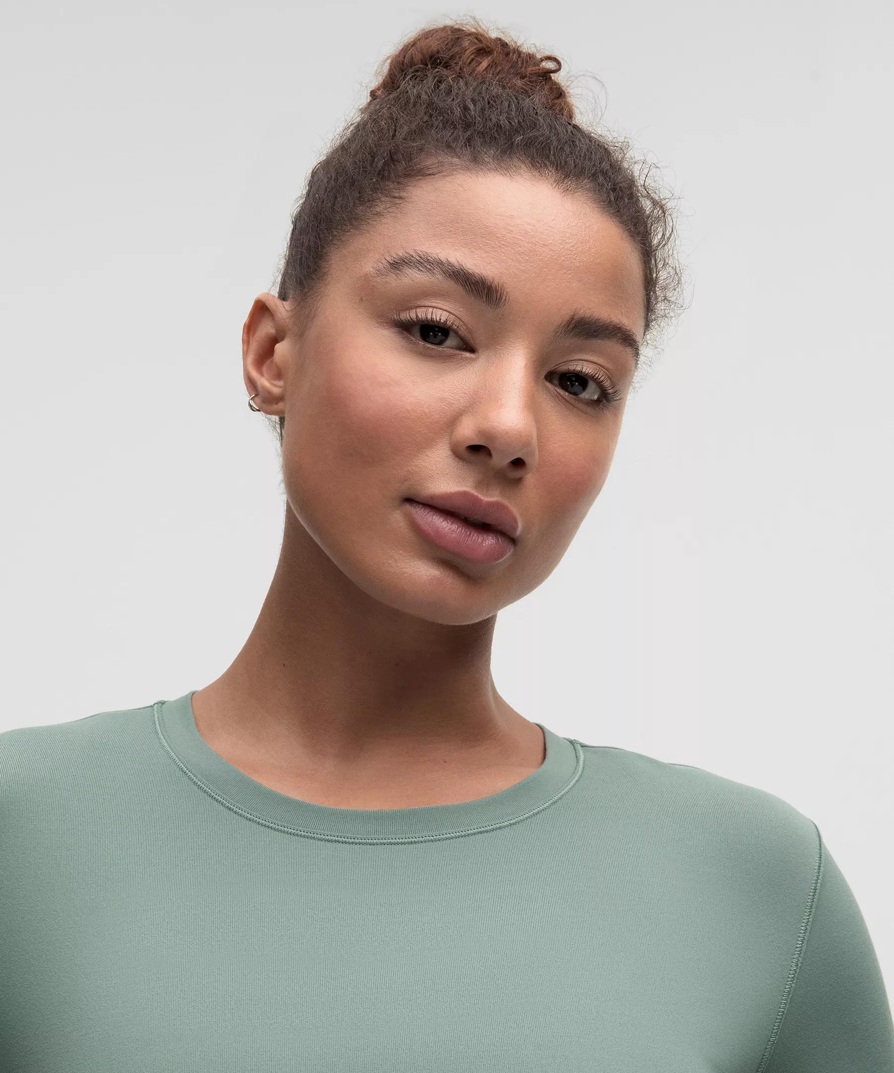 Rulu Gathered-Waist Long-Sleeve Running Top Product Image