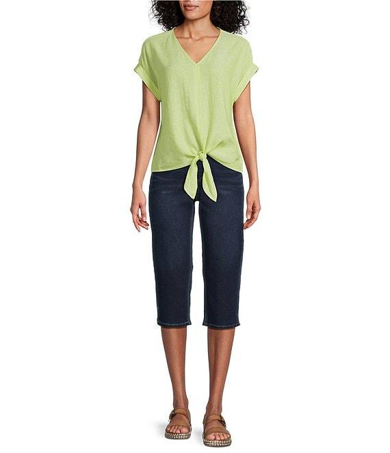 Westbound High-Rise Pull-On Capri Jeans Product Image