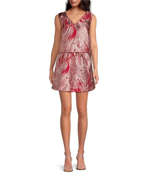 Buru Everyday Palm Brocade Coordinating Mini Skirt Product Image