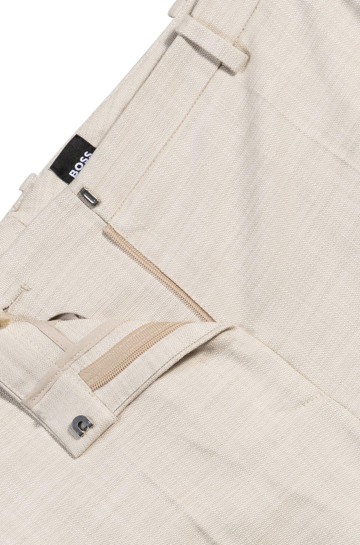 Relaxed-fit trousers in melange stretch fabric Product Image