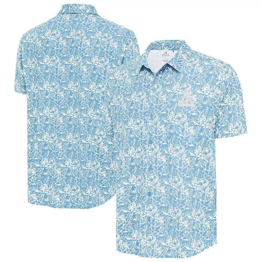 Men's Antigua Powder Blue St. Louis Cardinals Resort Button-Up Shirt,  Product Image