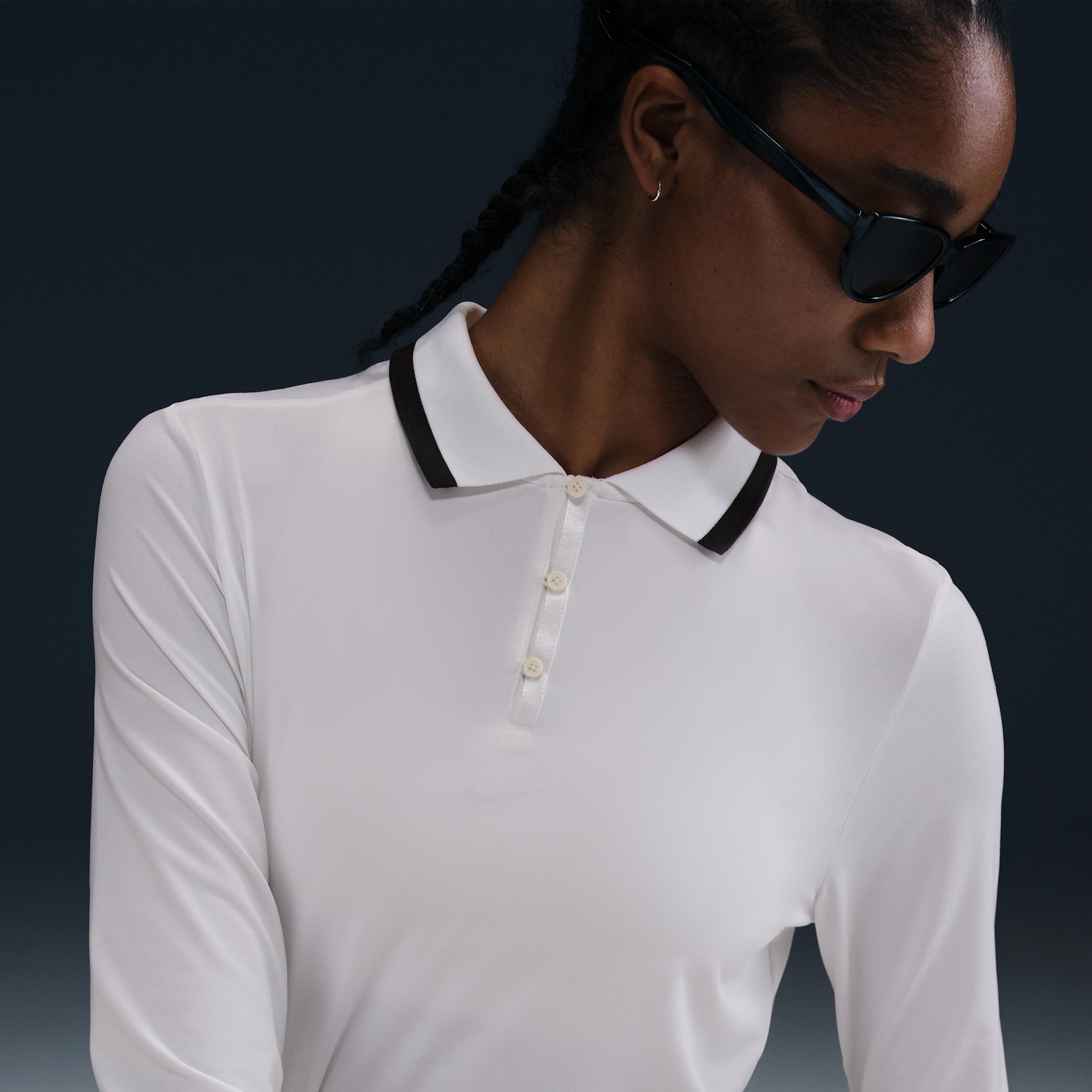 Nike Womens Tour Dri-FIT UV Protection Long-Sleeve Golf Polo | FZ6281-102 Product Image