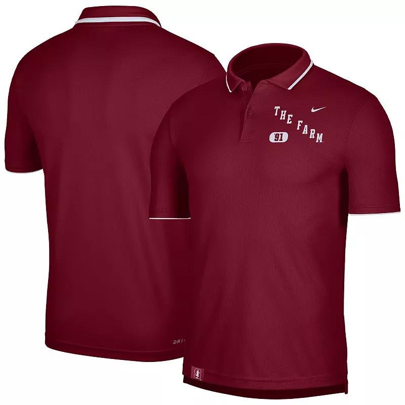 Men's Nike Cardinal Stanford Cardinal Wordmark Performance Polo,  Product Image