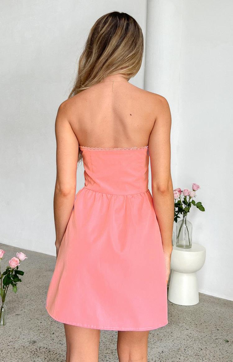 Keely Pink Strapless Mini Dress Product Image