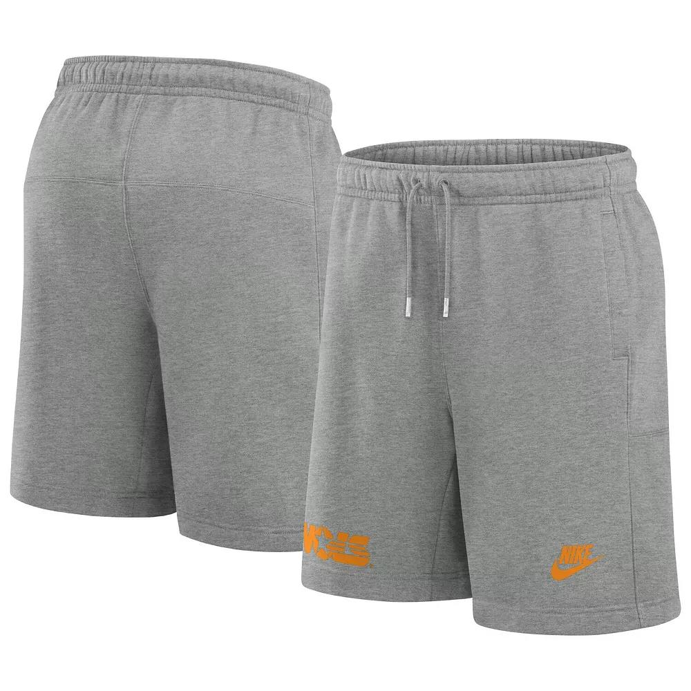 Men's Nike Heather Gray Tennessee Volunteers Legacy Fleece Essential Shorts, Size: Medium, Grey Product Image