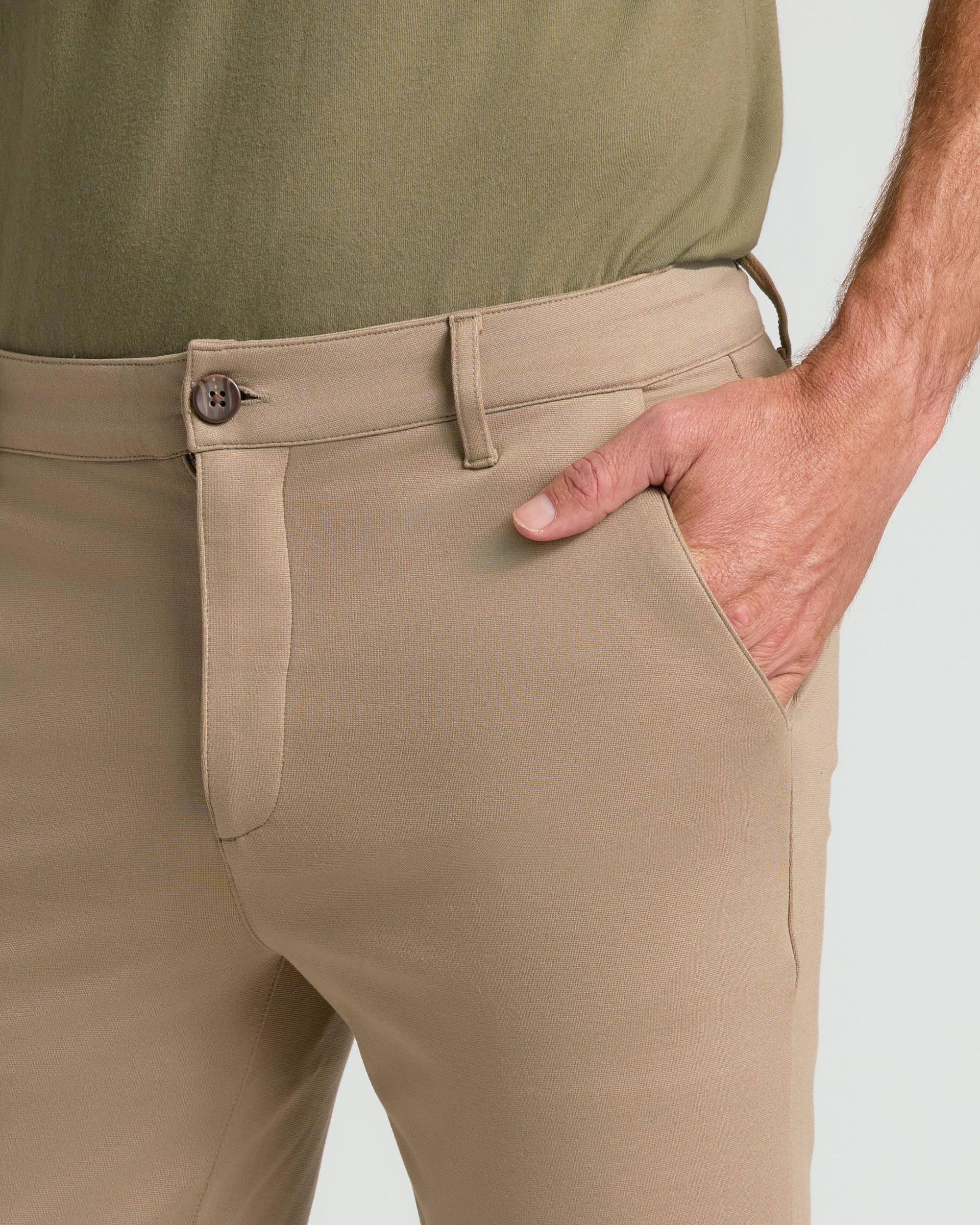Khaki Slim Comfort Knit Chino Pant Product Image