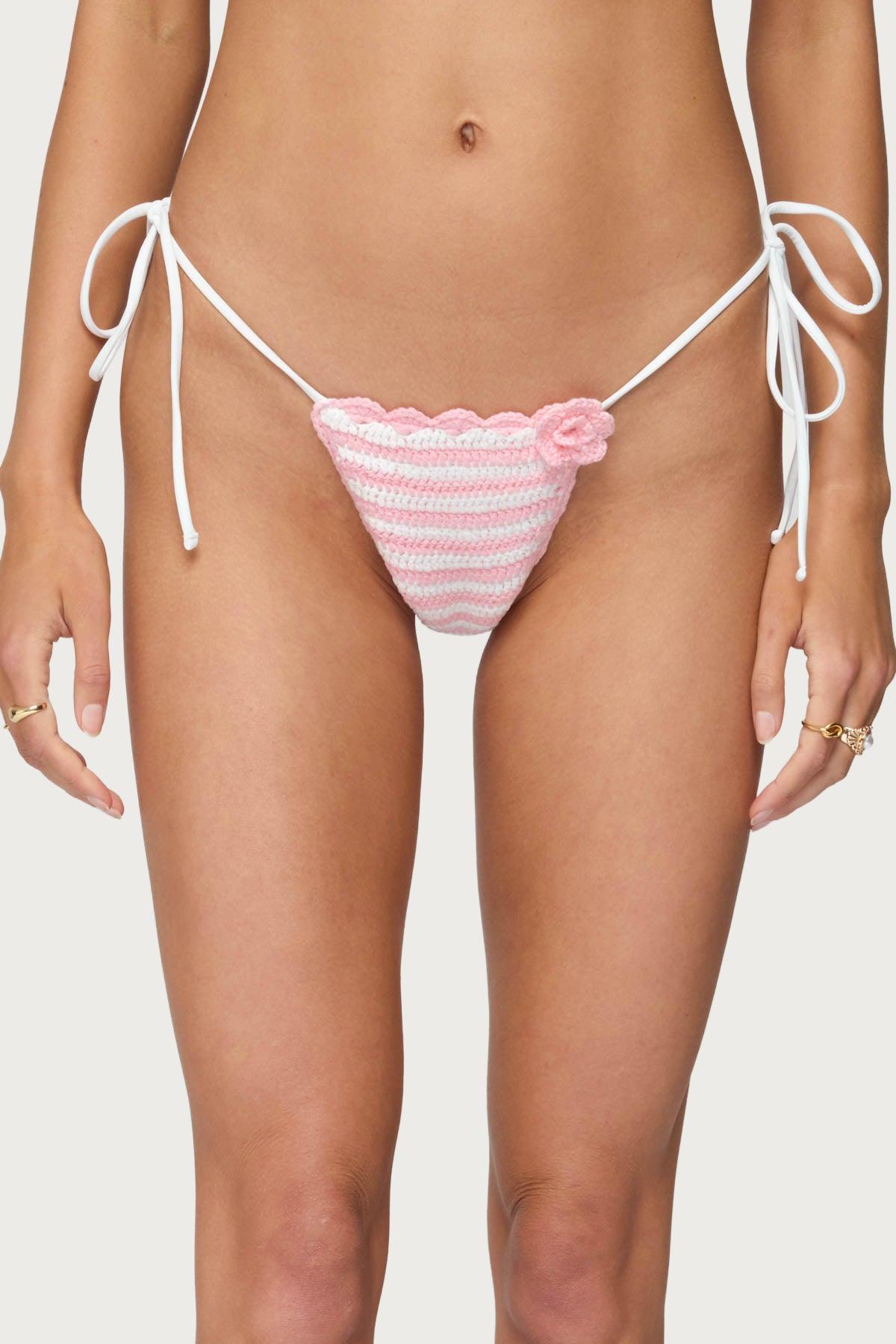 Azalea Crochet String Bikini Bottom Product Image