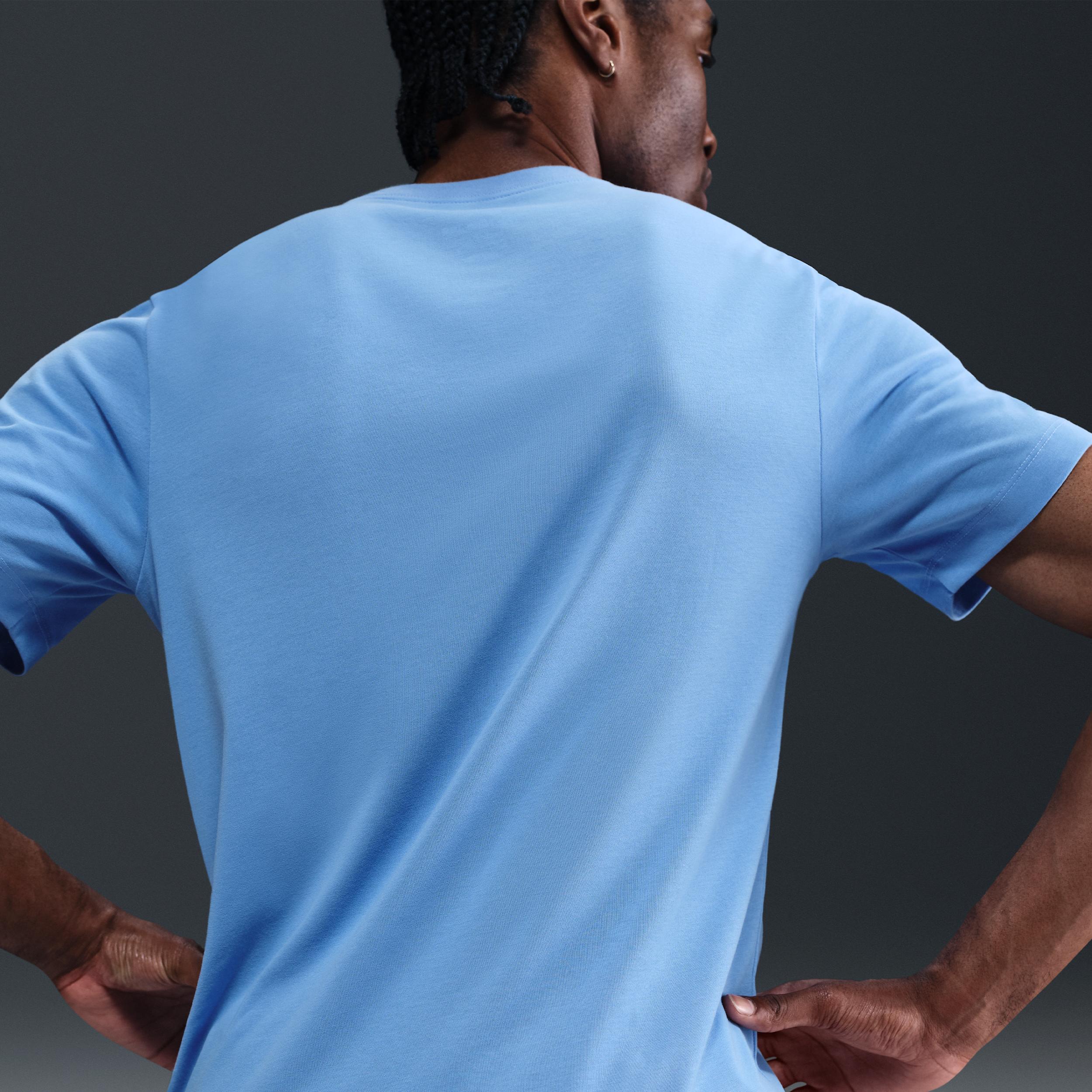 Nike Mens Nike Dri-Fit Lava Swoosh T-Shirt - Mens University Blue/Multi Product Image