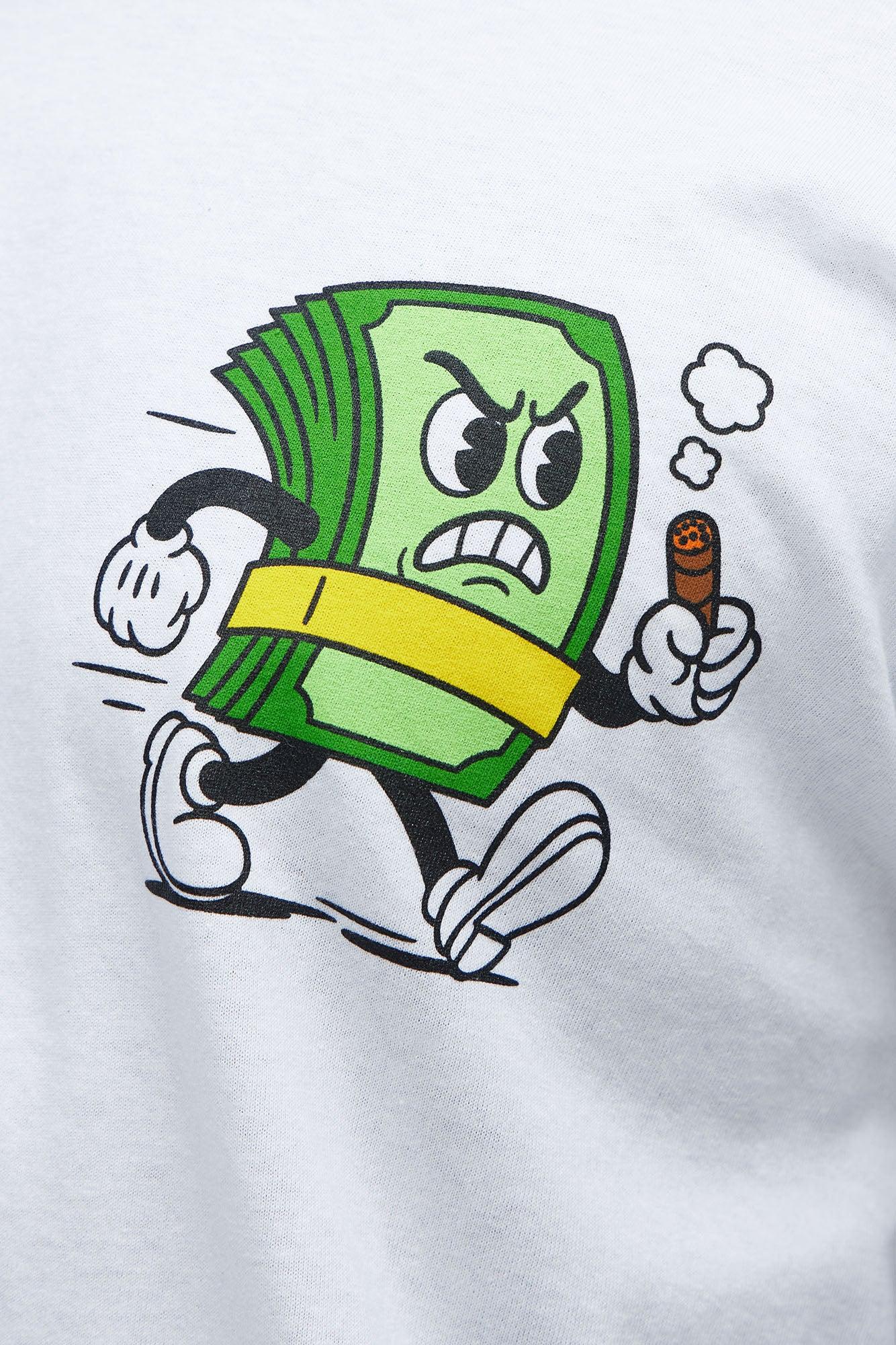 Always Chase The Money Short Sleeve Tee - White Product Image