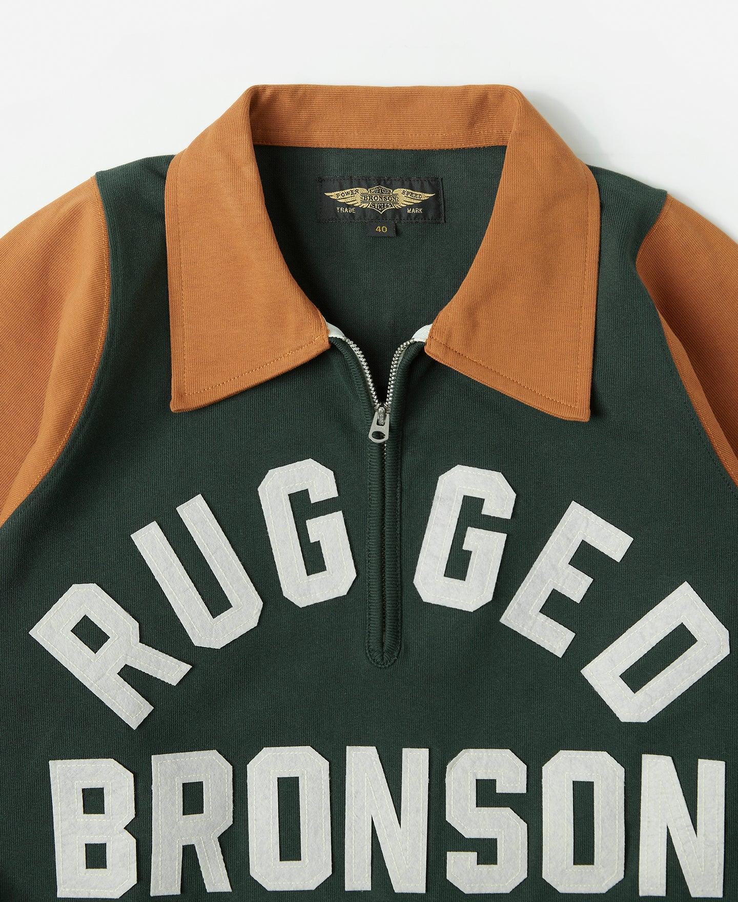 Heavyweight Two-Tone Racing Jersey T-Shirt - Orange/Green Product Image