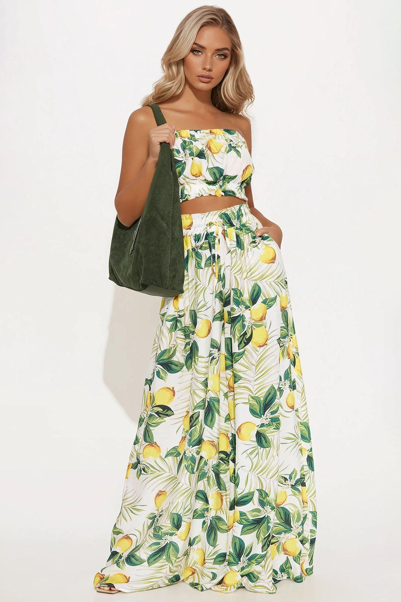 Limoncello Pant Set - Yellow Product Image