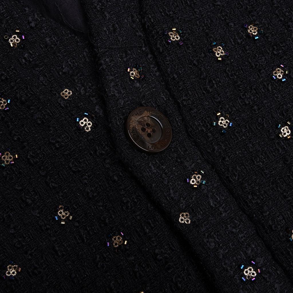 Beaded Cardigan - Black Male Product Image