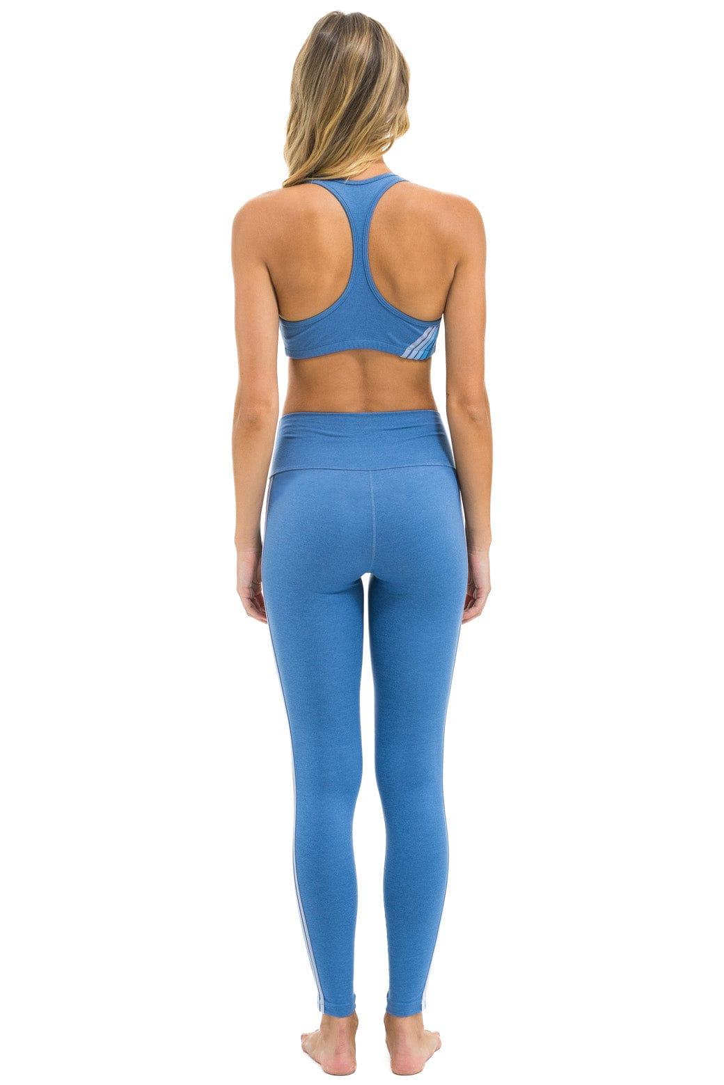 FULL LENGTH HI-RISE 5 STRIPE LEGGINGS - WATER Female Product Image