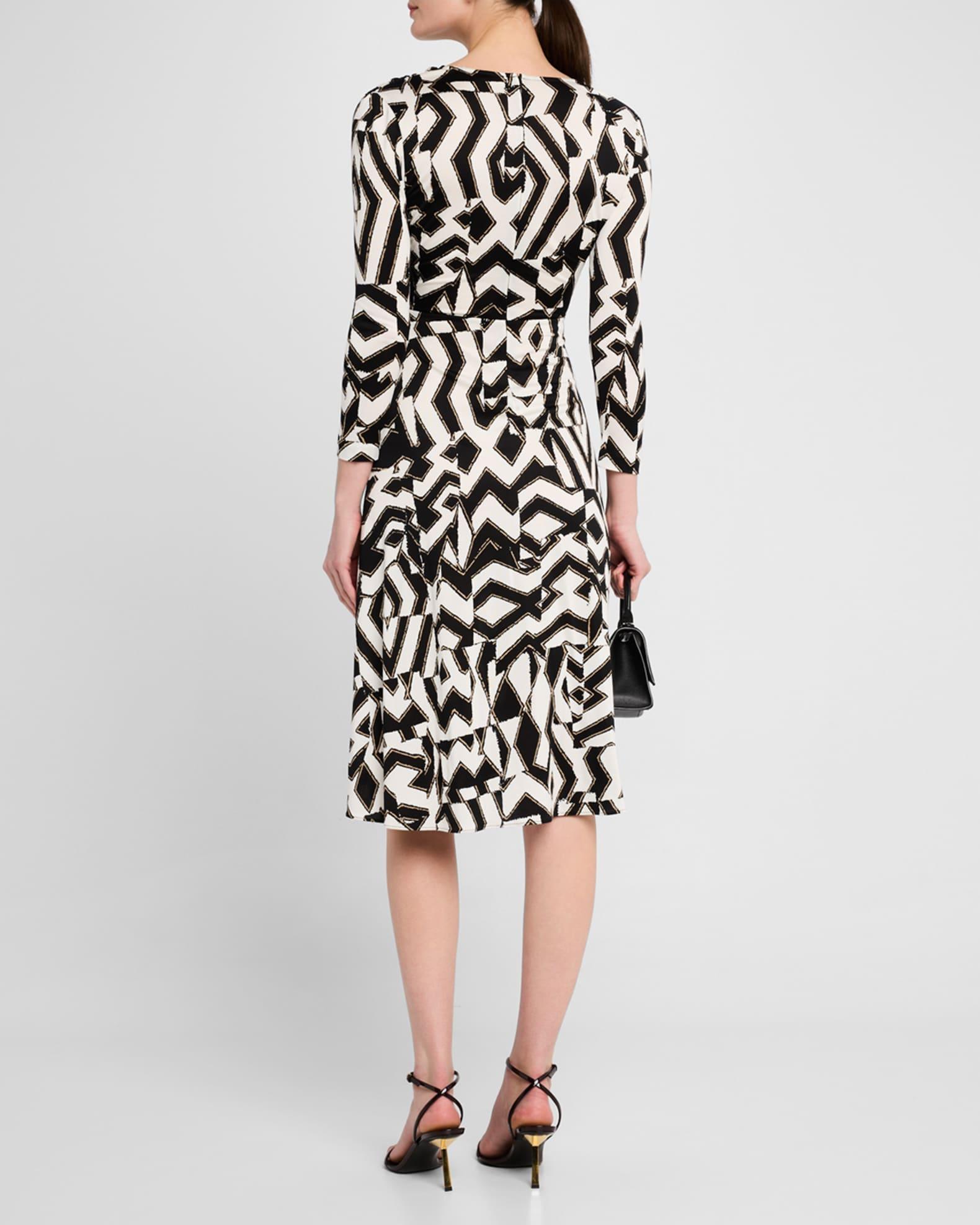 Jerome Pleated Geometric-Print Dress Product Image